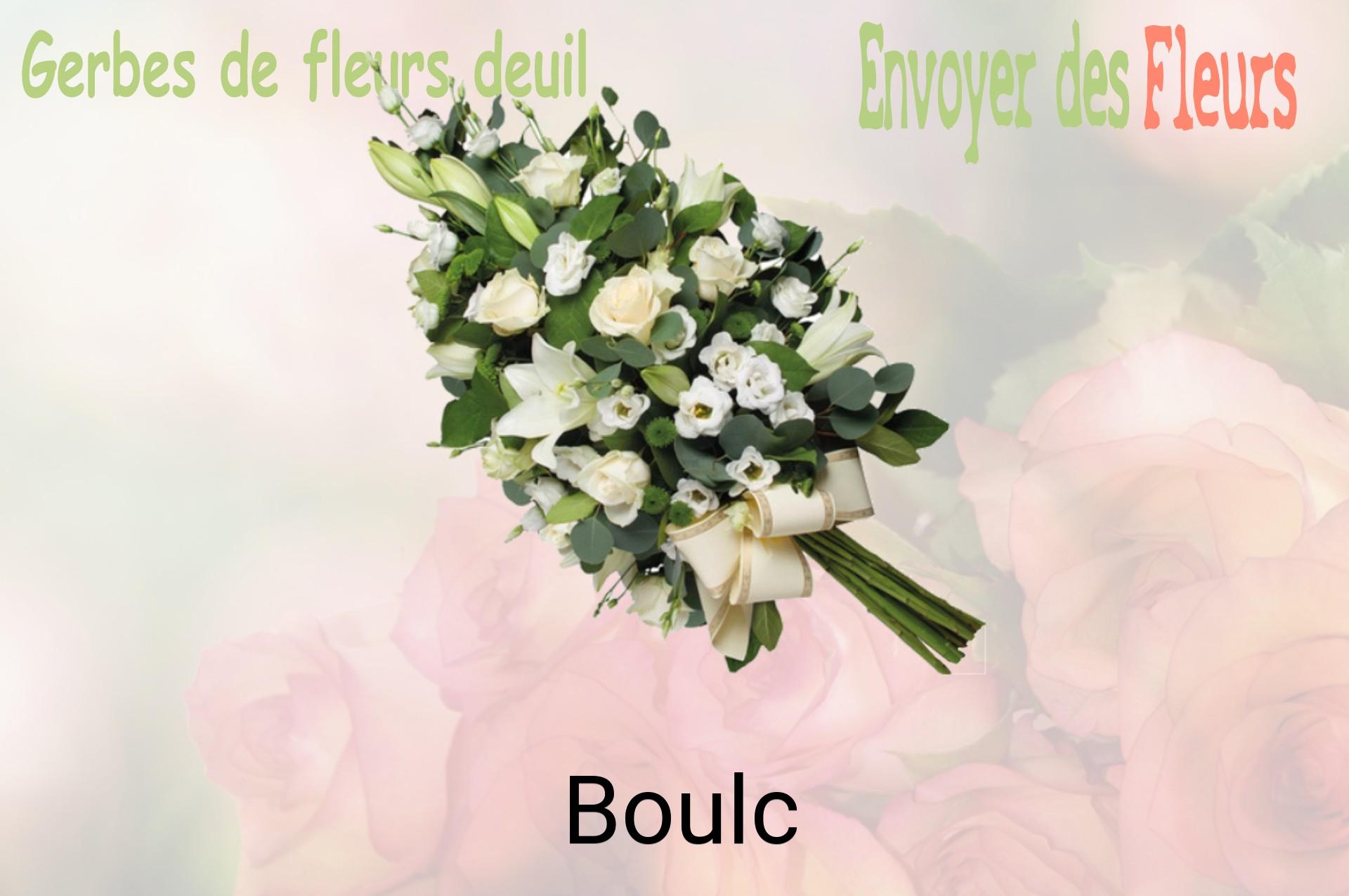 Gerbe de fleurs de deuil livrée à Boulc